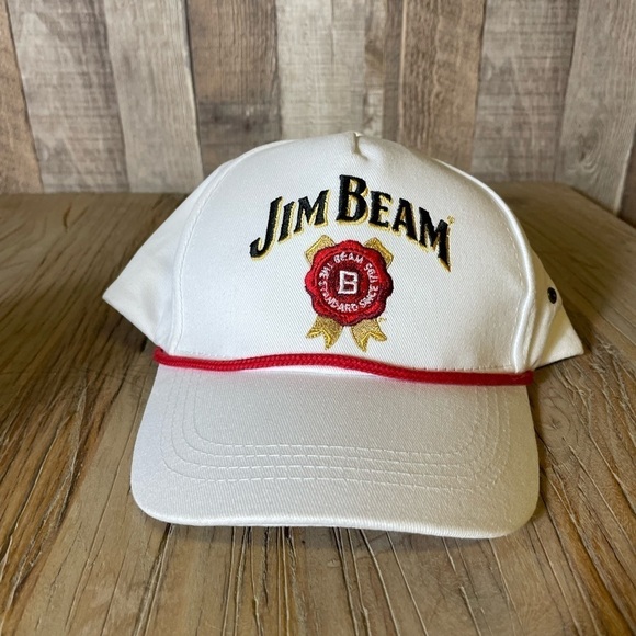 Jim Beam Bourbon Trucker Hat Adjustable Snap Back - Picture 1 of 6